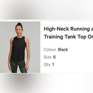 Lululemon Black Sleeveless Top